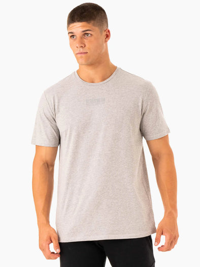 Men's Collegiate T-Shirt - Grey Marl - Ryderwear